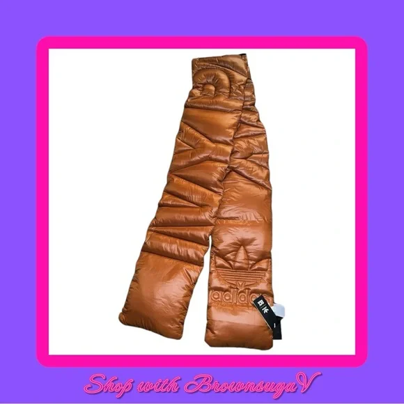 Ivy Park x Adidas scarf padded Insulated Wild Brown - Picture 3 of 6